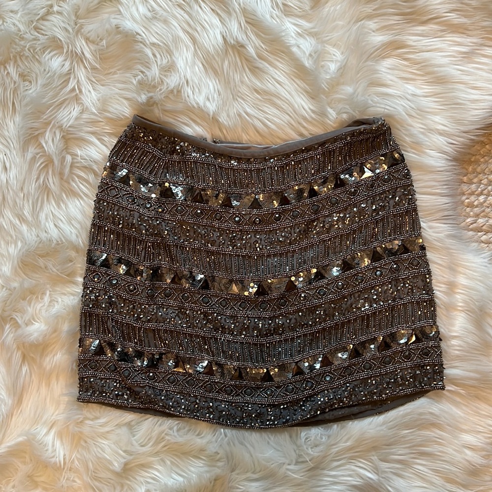 Designer Yumi Kim sequence mini skirt